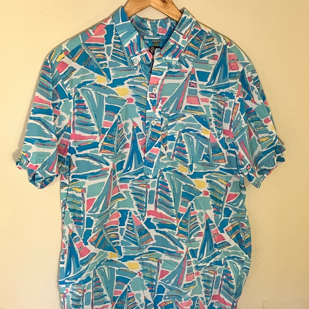 Chubbies Men's Sailboat Colorful Polo Shirt